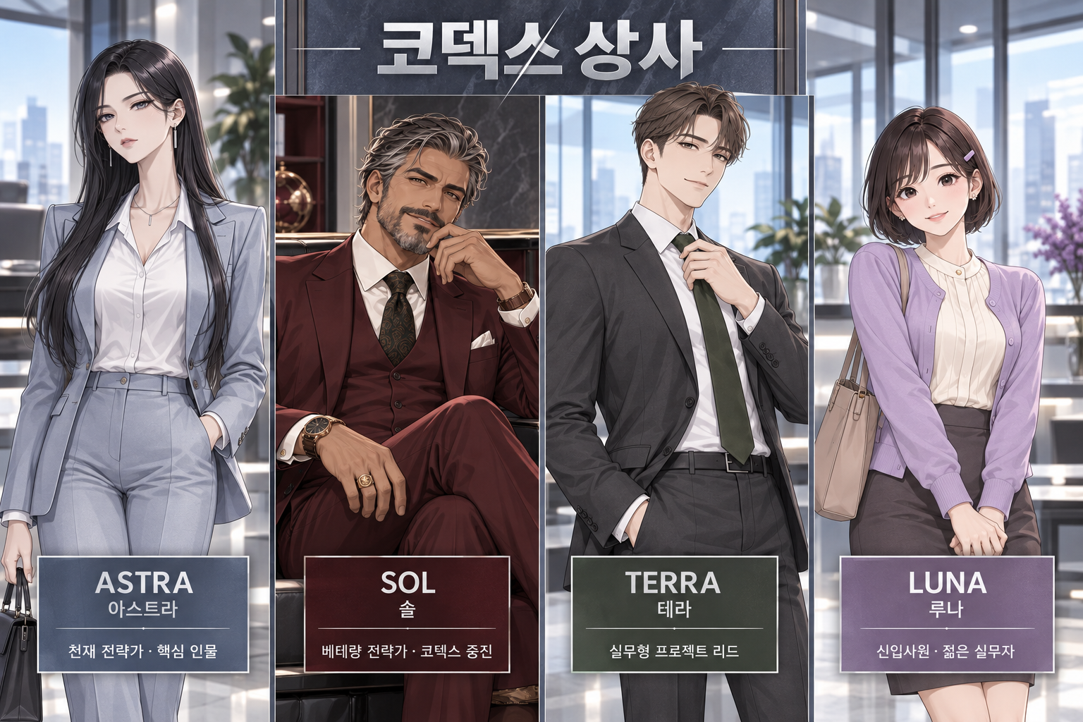 코덱스 상사 등장인물 소개