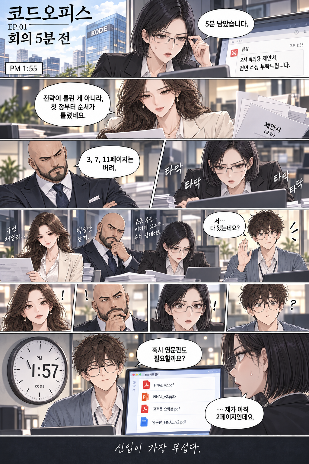 파일럿 회의 5분 전 · 1번째 이미지